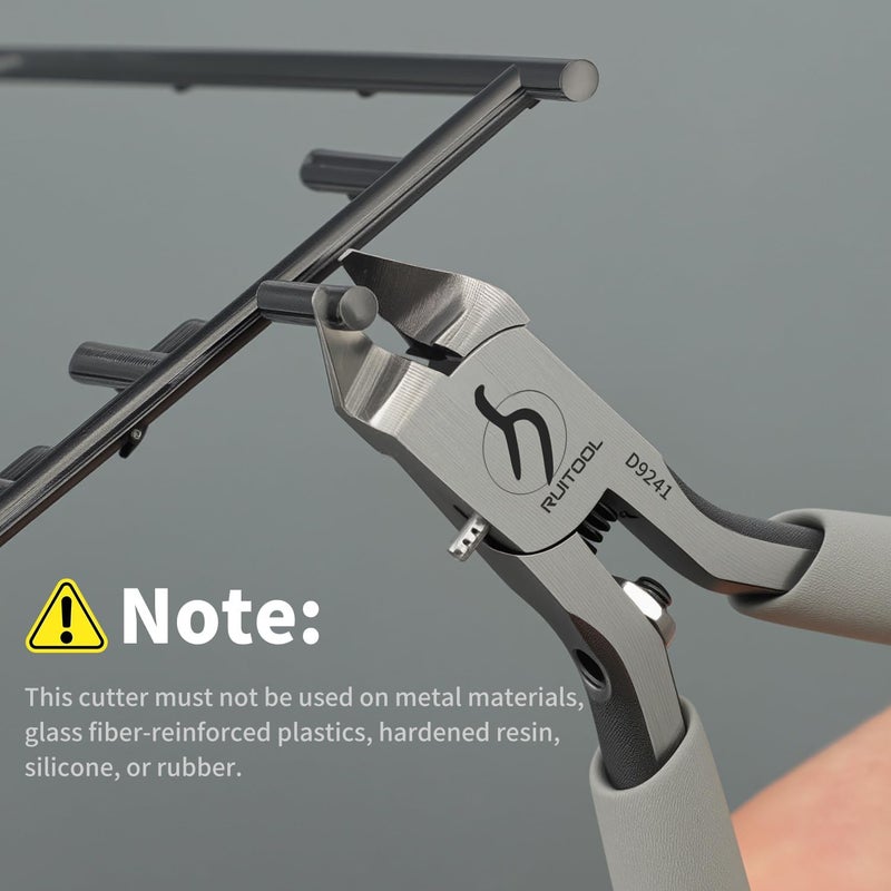 RUITOOL Model Nippers Tools for Model Builders to Repair and Fix Plastic Models, Ultra-thin Single Blade Nipper, 4.3inch Non-slip Grip Sprue Cutter for Plastic Model Building - Image 3